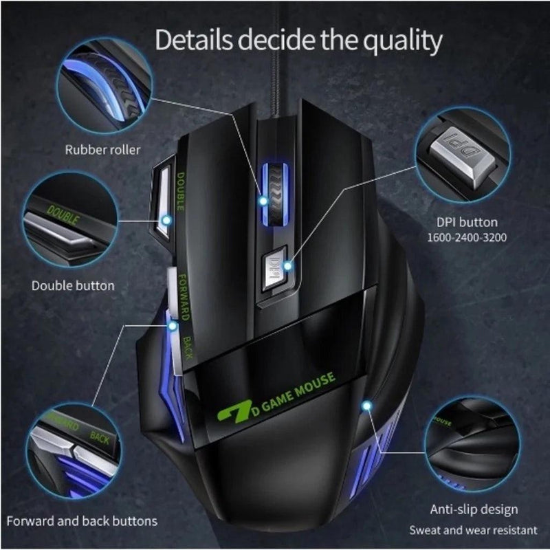 Mouse Gamer 2400DPI - Chique & Barato