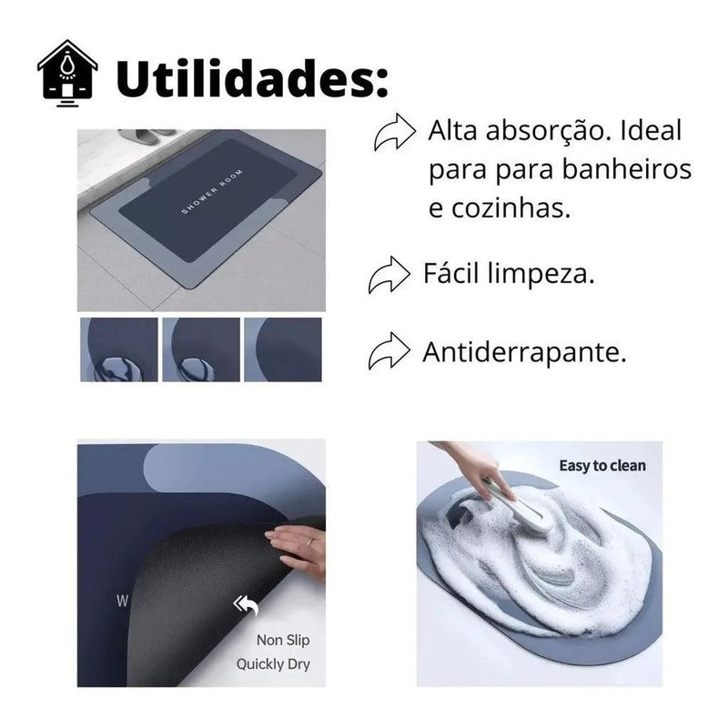 Super Absorbente Tapete de Banheiro - Chique & Barato