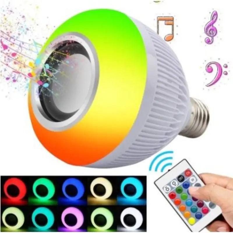 Lâmpada LED RGB Bluetooth com Caixa de Som - Chique & Barato