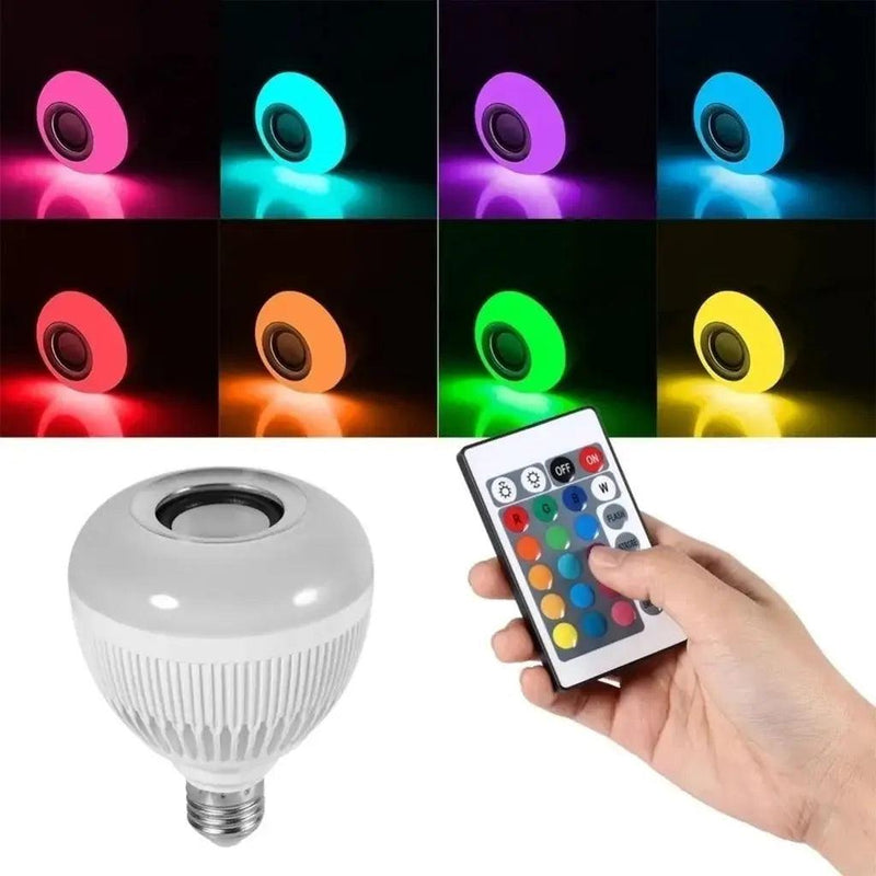 Lâmpada LED RGB Bluetooth com Caixa de Som - Chique & Barato