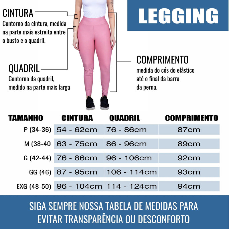 Legging de Academida Feminina - Chique & Barato