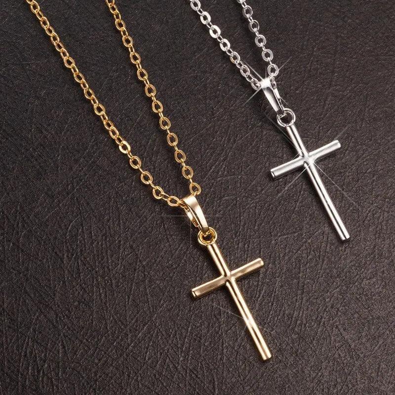 2 Peças de Colar com Crucifixo - Chique & Barato