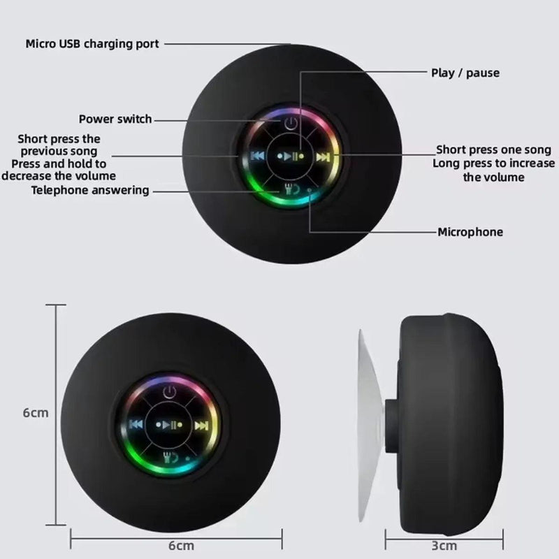 Caixa de Som Bluetooth Portátil à Prova D'Água - Chique & Barato