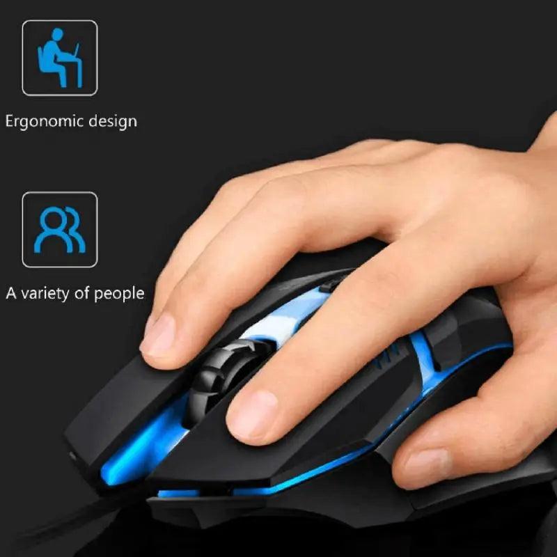 Mouse Gamer Ergonômico de Alta Qualidade - Chique & Barato